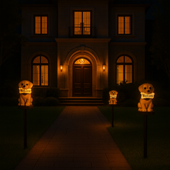 Solar Welcome Puppy Light