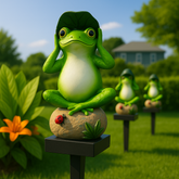 Solar Lotus Leaf Frog Light
