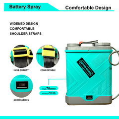 SUPERB KISHAN Simplify Farming Knapsack/Backpack Battery Operated With Mixer 20 Liter Garden Sprayer Sk-927