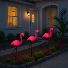 Flamingo LED Solar Lights | Pack of 2