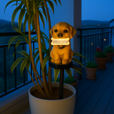 Solar Welcome Puppy Light