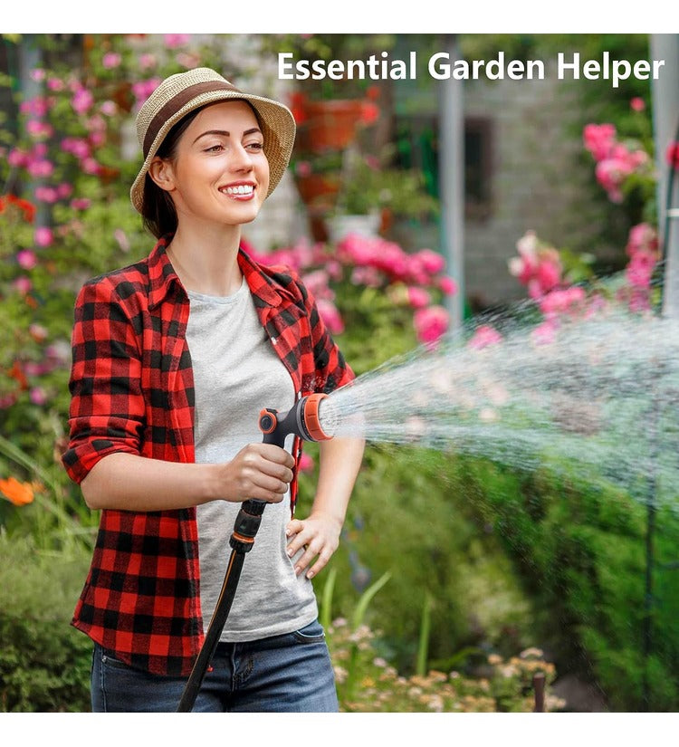 Multi-Function Garden Hose Spray Gun tool with 10 Patterns - High Pressure Watering Gun for Watering Plants, Car, Pet, Cleaning Sidewalks, Gardens, Home - SuperbKishan