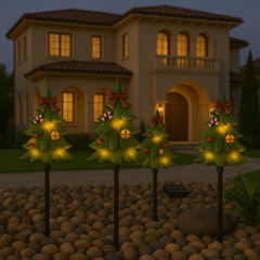 Solar Bell Christmas Tree