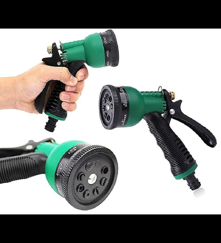 Pattern High-Pressure Water Spray Gun for Gardening, Flower, Plant, and Lawn Watering, and Bike Car Washing Portable Power Sprayer Garden Hose Nozzle Pipe Connector