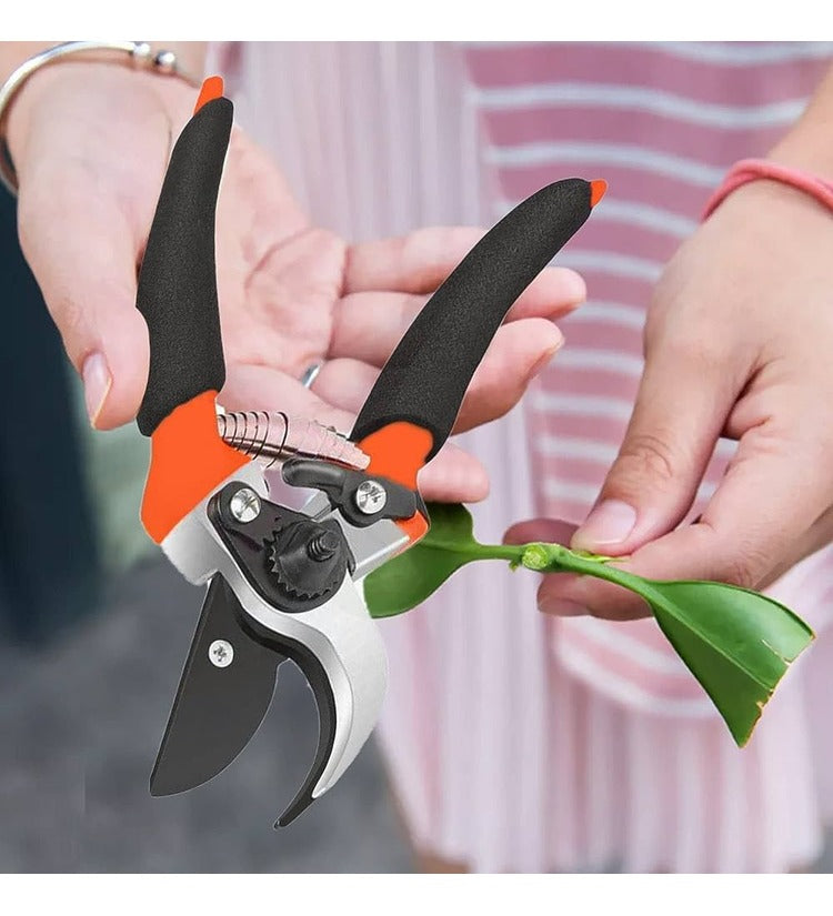 Heavy Duty Plant Cutter For Home , Scissor, Bypass Pruner (Manual) Garden Tool Kit (1 Tools)