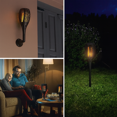 Solar Flame LED Lights Pro | Pack of 2