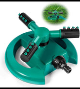 Garden Sprinkler-Automatic Lawn Water Sprinklers for Yard 360 Degree 3- Arm Rotating Sprinkler System (Multi) Garden Tool - SuperbKishan