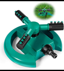 Garden Sprinkler-Automatic Lawn Water Sprinklers for Yard 360 Degree 3- Arm Rotating Sprinkler System (Multi) Garden Tool - SuperbKishan