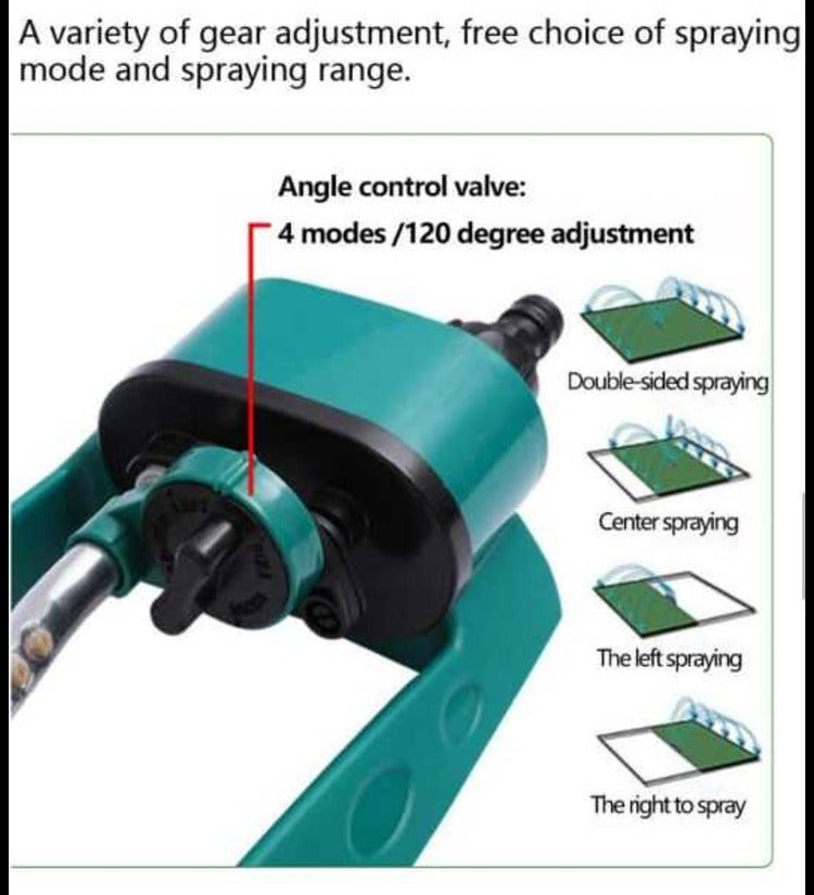 Oscillating Sprinkler, Lawn Watering, 3000 Sq Ft, Garden Water Oscillator Gardening Tool