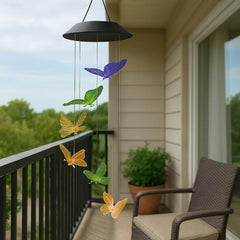 Butterfly LED Solar Lights | Color-Changing wind chimes