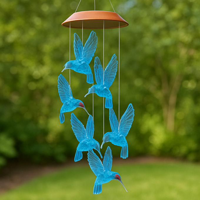 Fairy LED Solar Lights | Color-Changing wind chimes