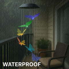 Butterfly LED Solar Lights | Color-Changing wind chimes