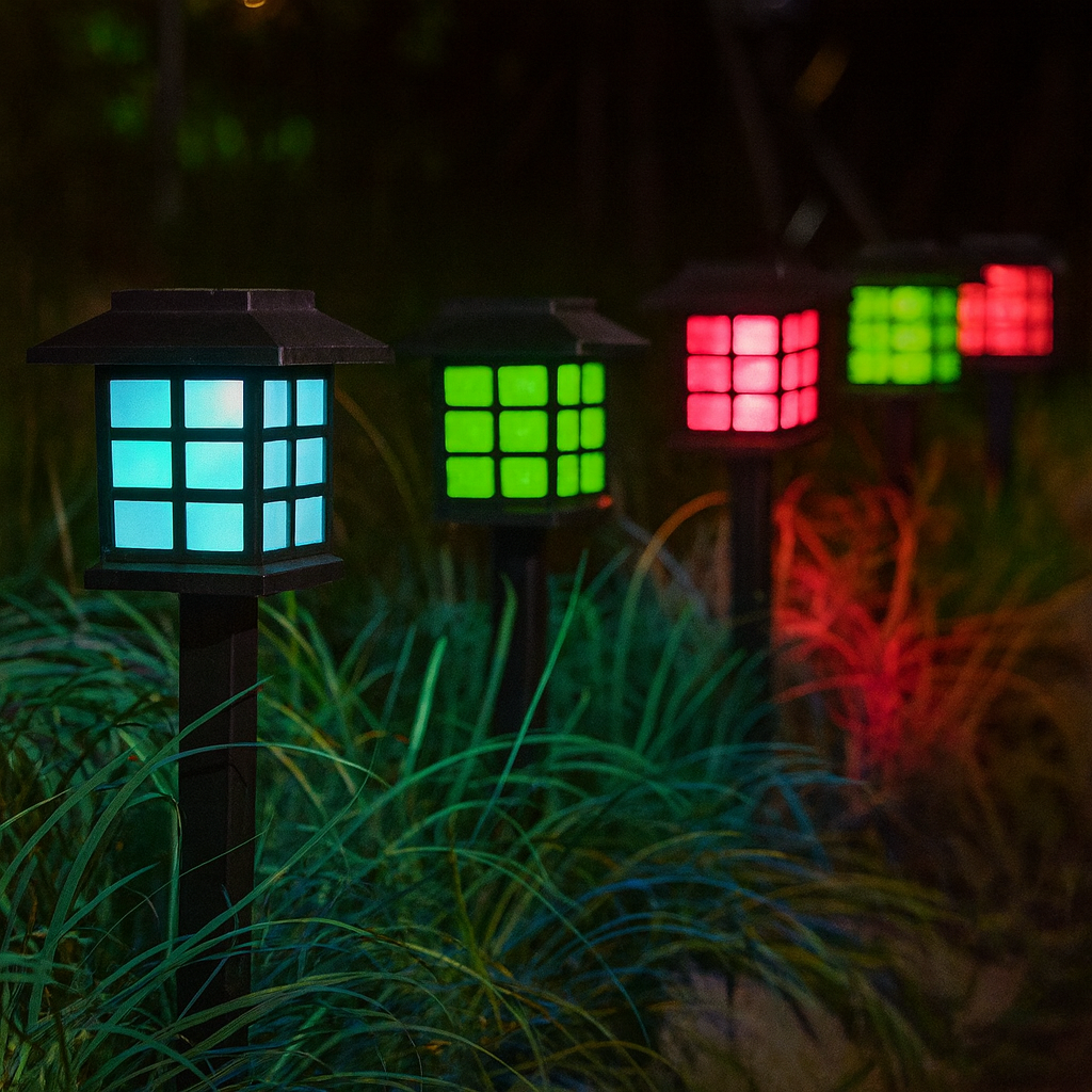 Solar Pathway Lights | RGB | Pack of 2
