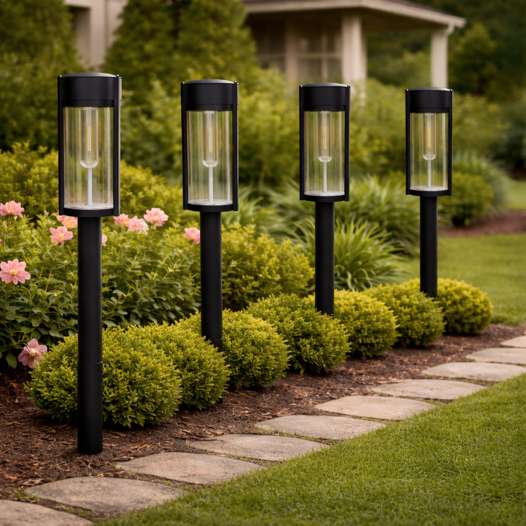 Solar Pathway Lamp | Round | Pack of 2