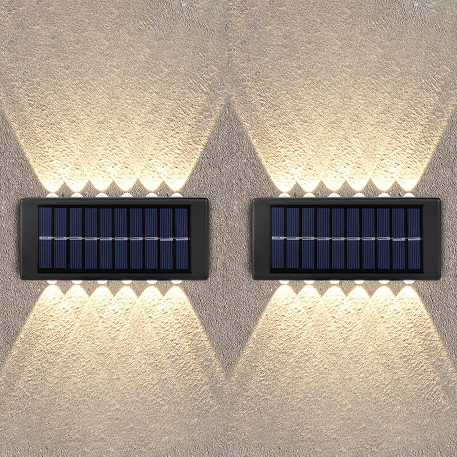 LED Solar Wall Lamp | Pack of 2