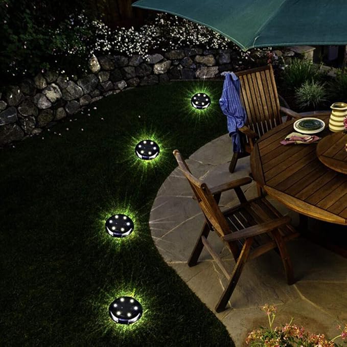 Solar Outdoor Buried Lights | Pack of 4