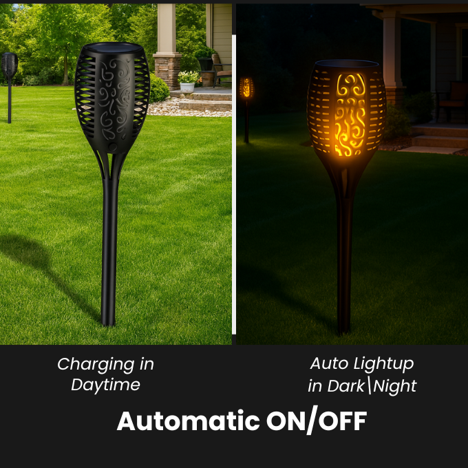 Solar Flame LED Lights Pro | Pack of 2