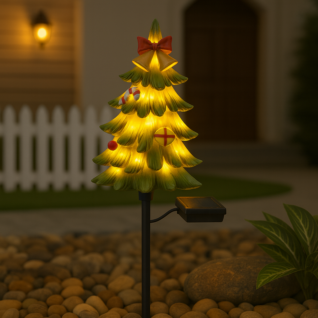 Solar Bell Christmas Tree