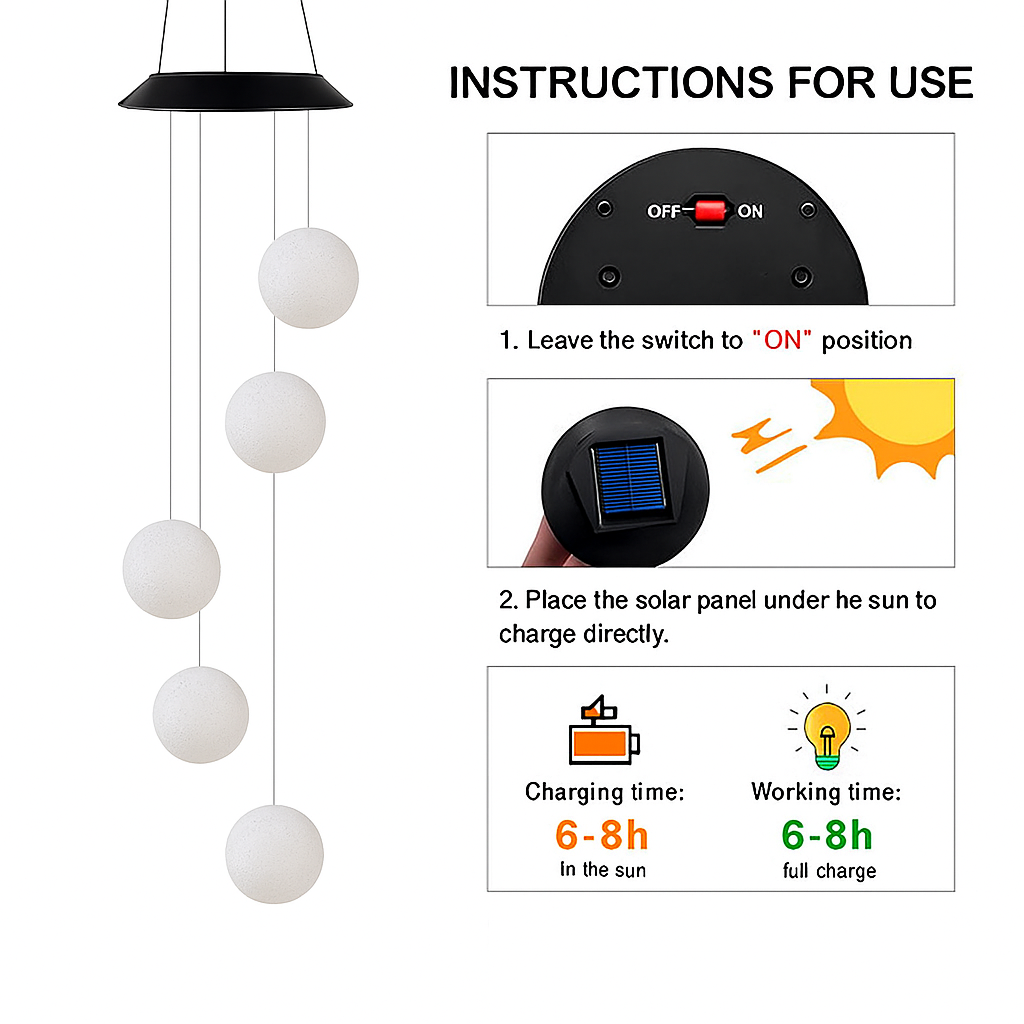 Solar LED Chestnut Ball