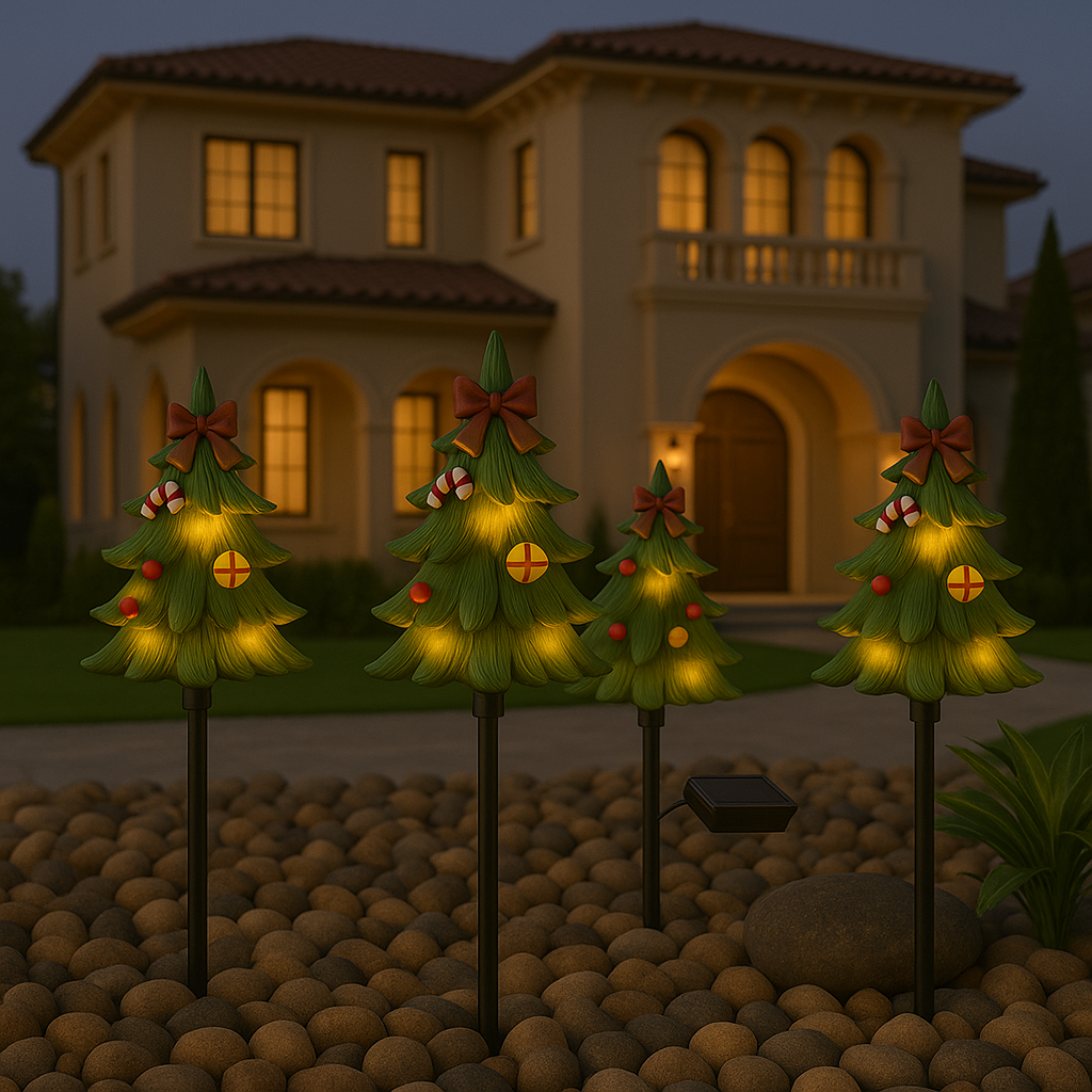 Solar Bell Christmas Tree