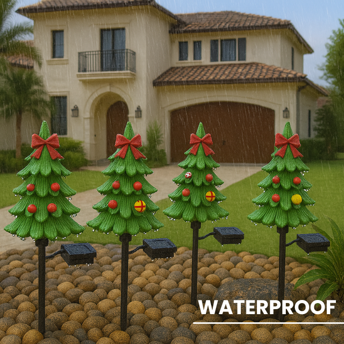 Solar Bell Christmas Tree