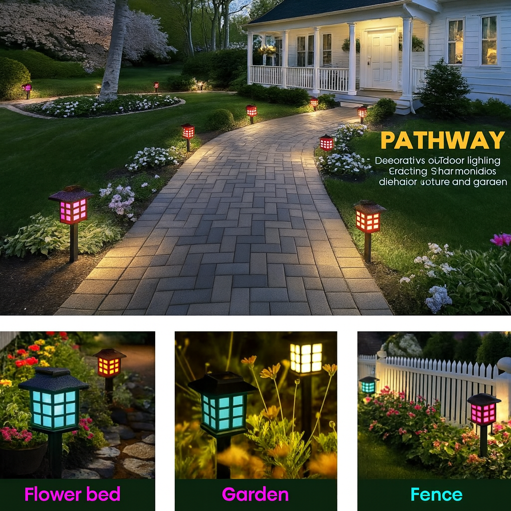 Solar Pathway Lights | RGB | Pack of 2