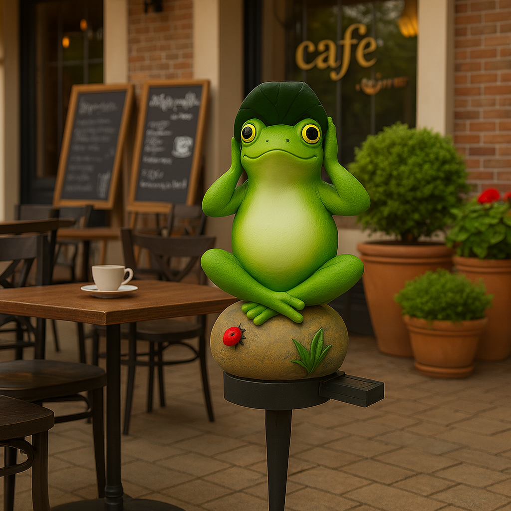 Solar Lotus Leaf Frog Light