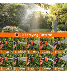 Multi-Function Garden Hose Spray Gun tool  with 10 Patterns - High Pressure Watering Gun for Watering Plants, Car, Pet, Cleaning Sidewalks, Gardens, Home - SuperbKishan
