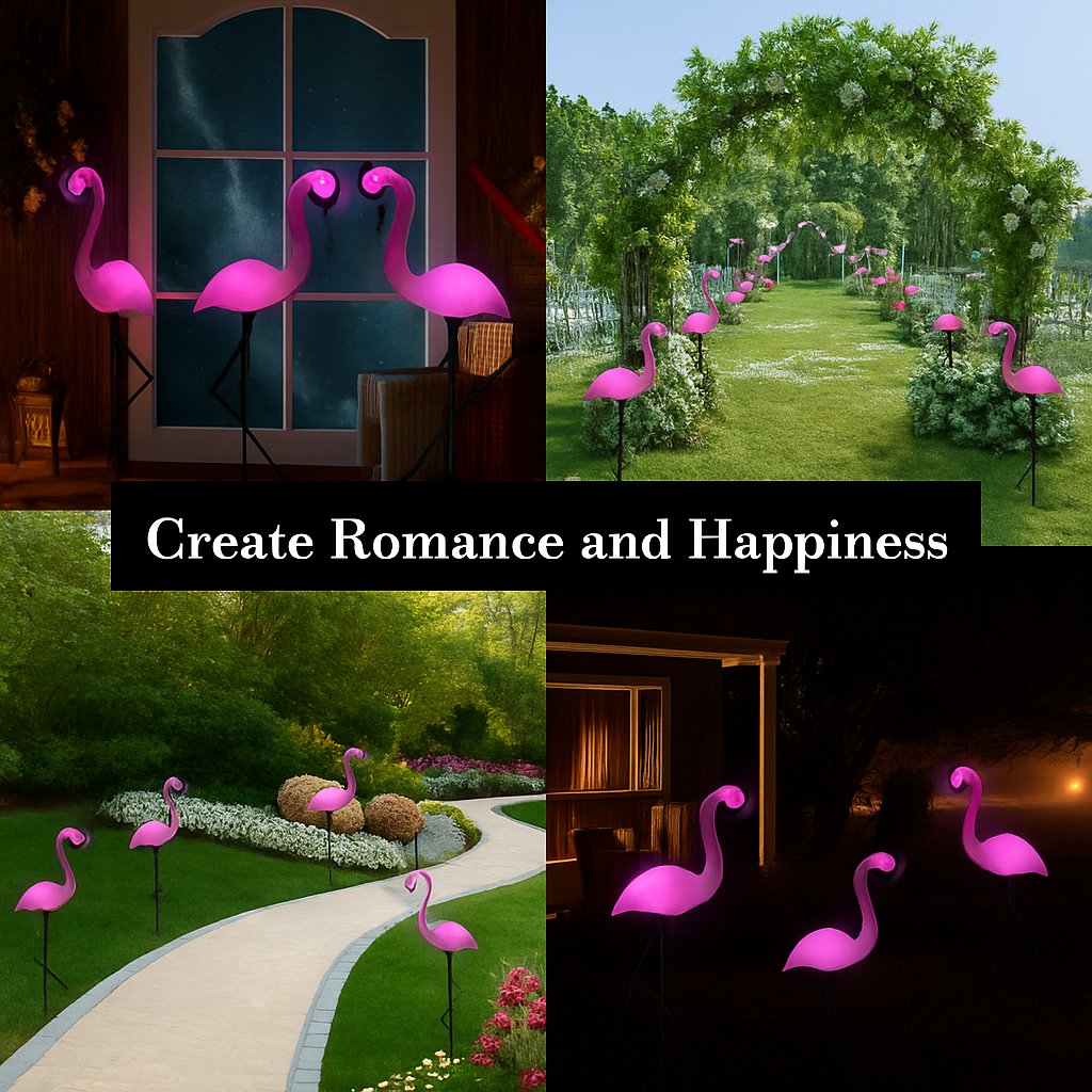 Flamingo LED Solar Lights | Pack of 2