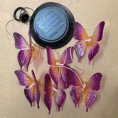 Butterfly LED Solar Lights | Color-Changing wind chimes