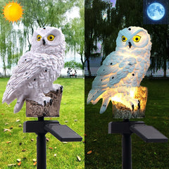 Solar Garden Light Owl Ornament Animal Bird - SuperbKishan
