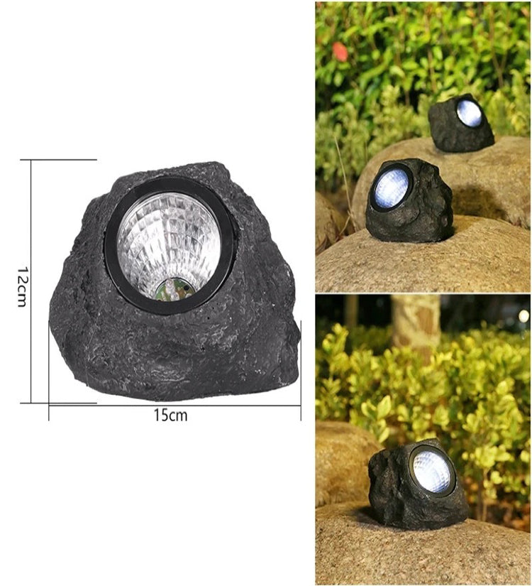 Solar LED Light Synthetic Stone Light for Driveway Garden - SuperbKishan