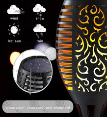 Brighten Solar Flame Lamps Led Pathway Garden Light Outdoor IP65 Lawn Lamp Solar Garden Landscape Light - SuperbKishan