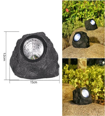 Solar LED Light Synthetic Stone Light for Driveway Garden - SuperbKishan