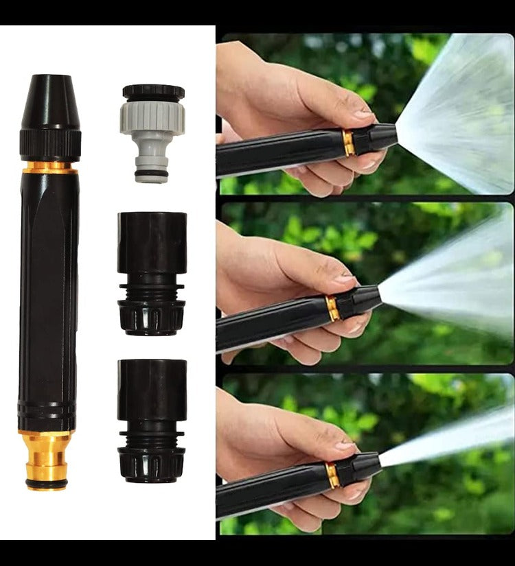 High-Pressure Water Hose Nozzle tool for Car, Pet, and Garden 3 Adjustable Spray Patterns (1)