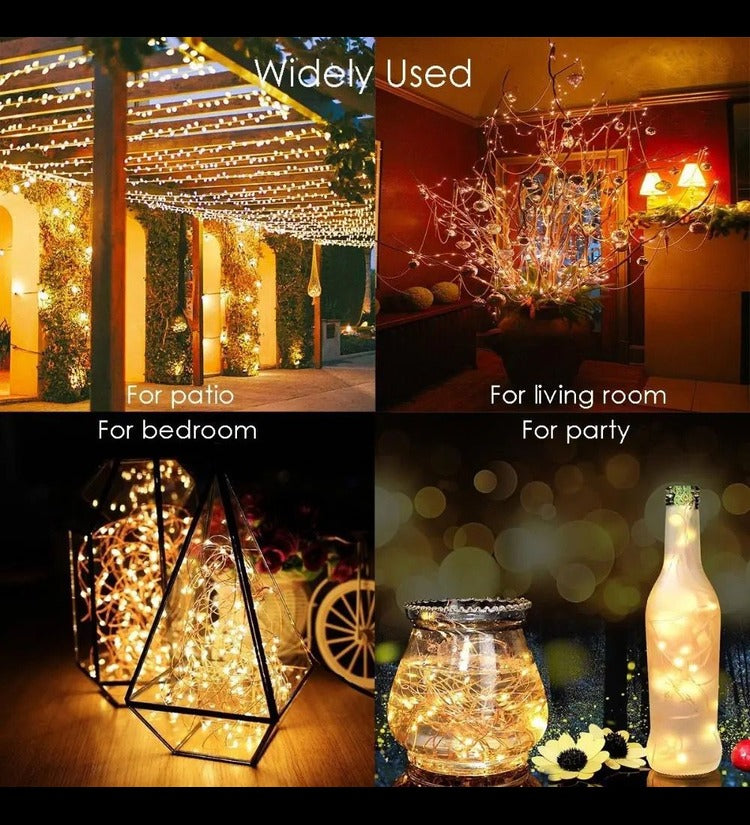 LED String Solar Lights | 12 meter