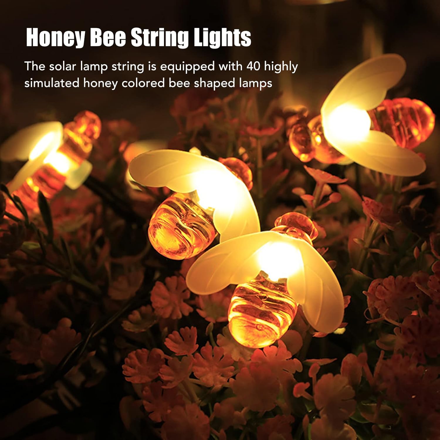 Solar Decorative Honeybee Lights