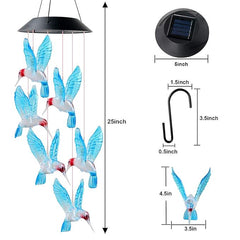 Fairy LED Solar Lights | Color-Changing wind chimes