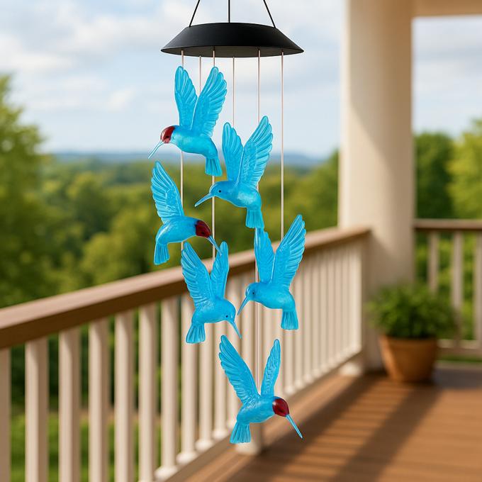 Fairy LED Solar Lights | Color-Changing wind chimes