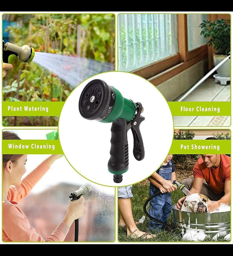 Pattern High-Pressure Water Spray Gun for Gardening, Flower, Plant, and Lawn Watering, and Bike Car Washing Portable Power Sprayer Garden Hose Nozzle Pipe Connector