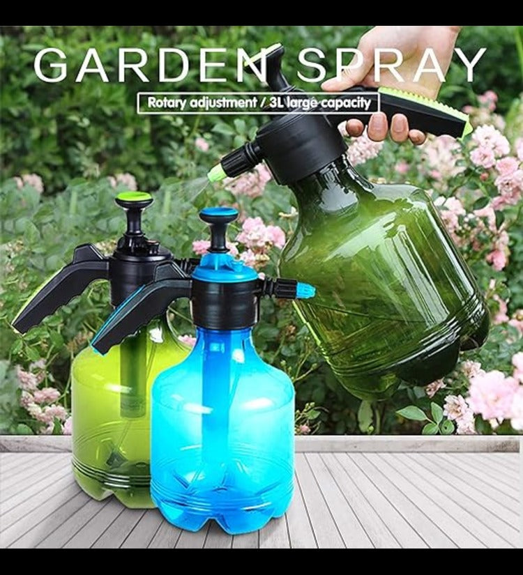 Handy Pressure Water Sprayer Garden Plant Flowers Watering Irrigation Spray Bottle Watering Tools (Multi Color) 3 Liter